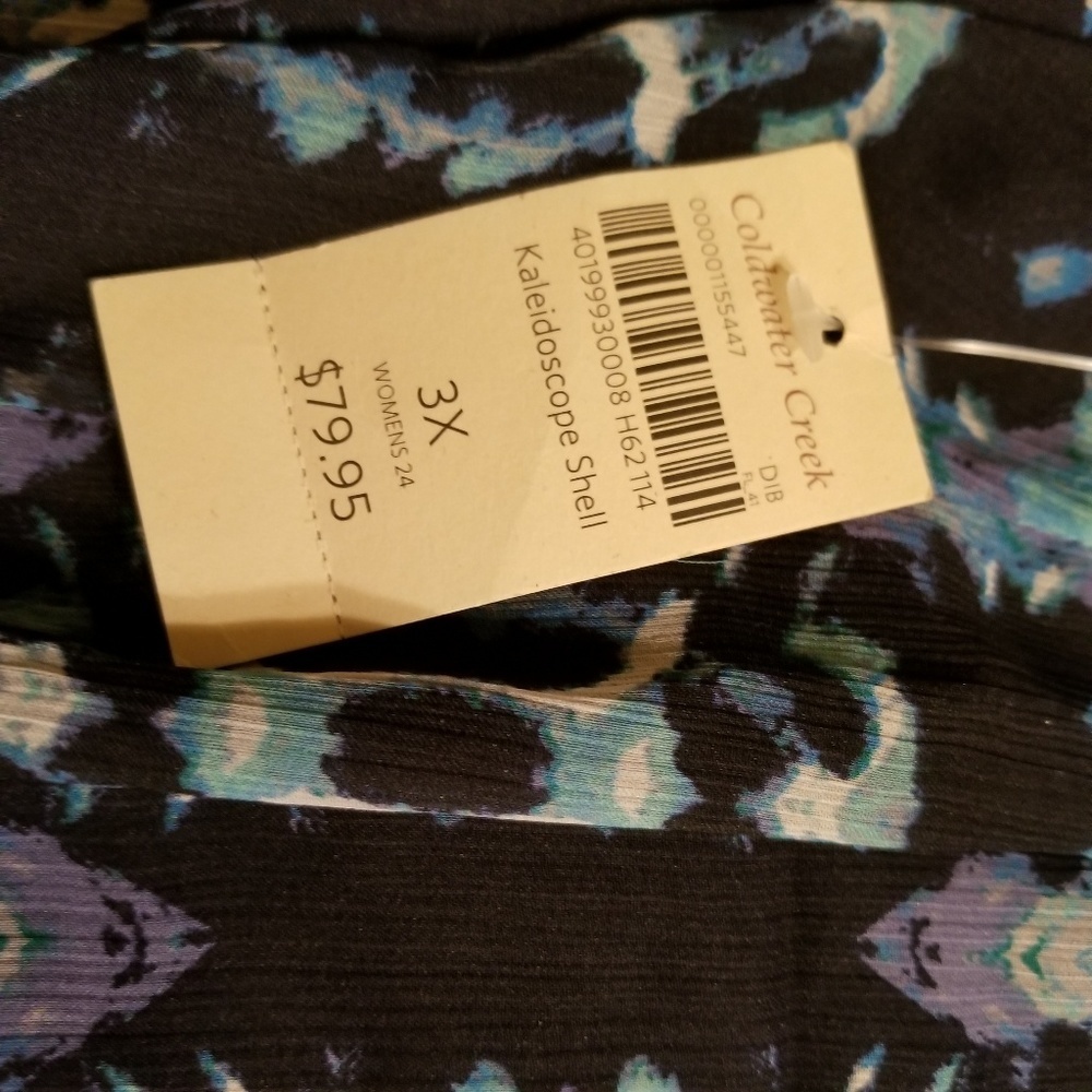Coldwater Creek plus size sleeveless blouse 3X - Picture 6 of 6